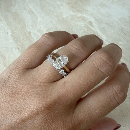 Chunky Diamond Wedding Band