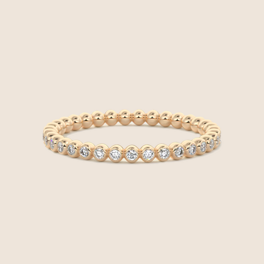 Beaded Eternity Band