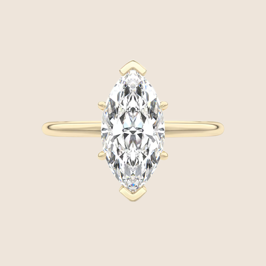 Marquise Solitaire Engagement Ring