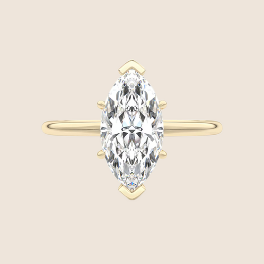 Marquise Solitaire Engagement Ring