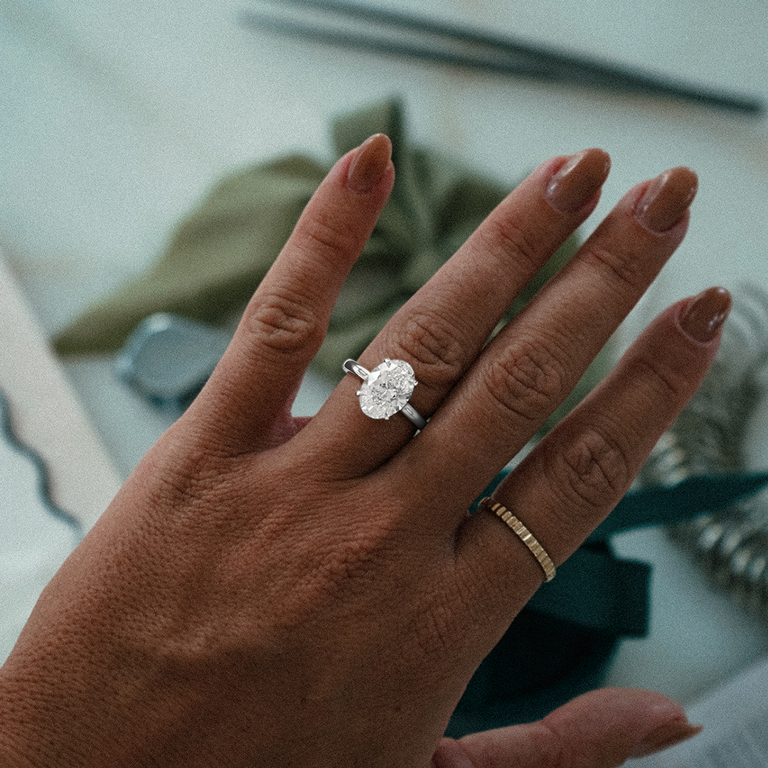 Oval Solitaire Engagement Ring