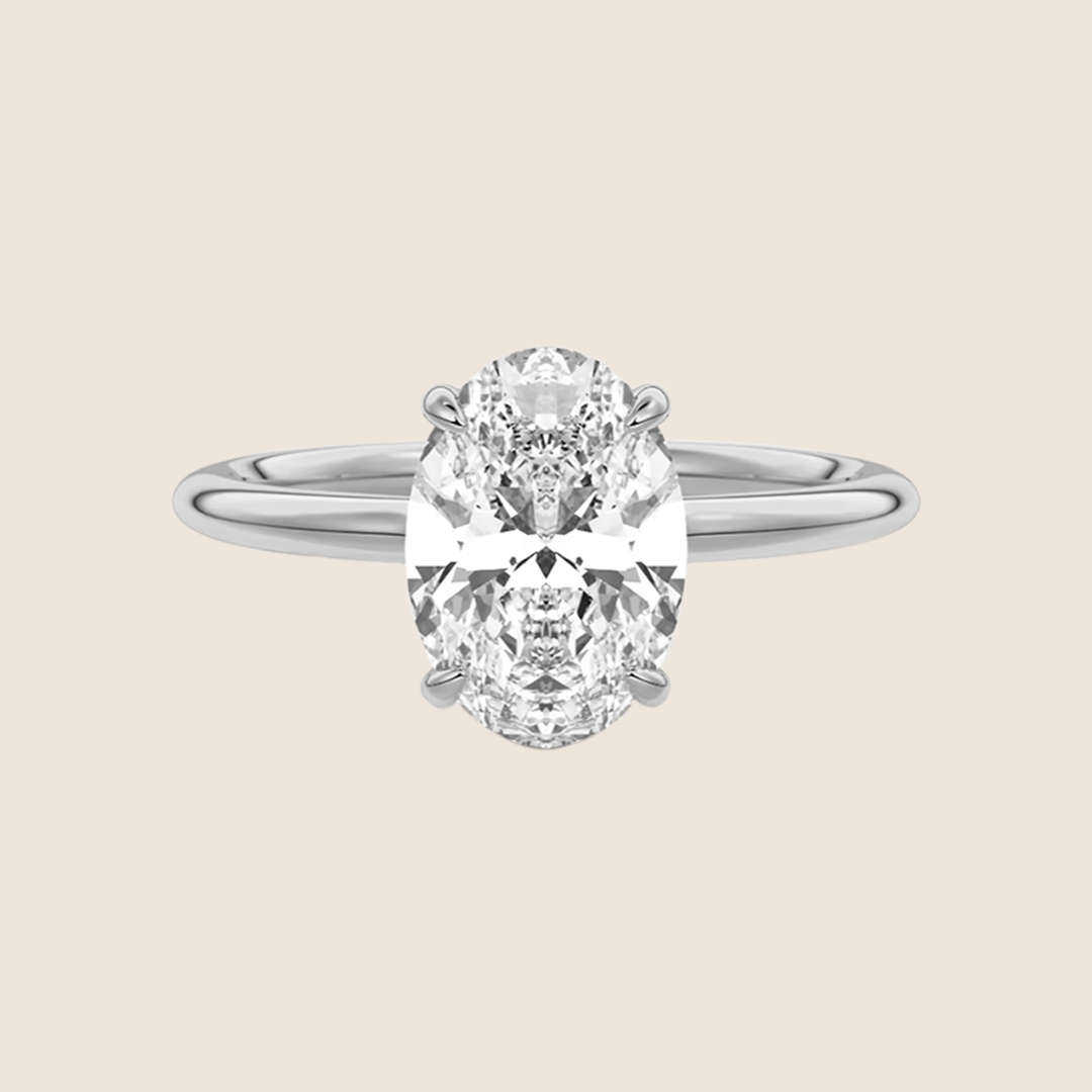 Oval Solitaire Engagement Ring