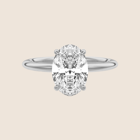 Oval Solitaire Engagement Ring