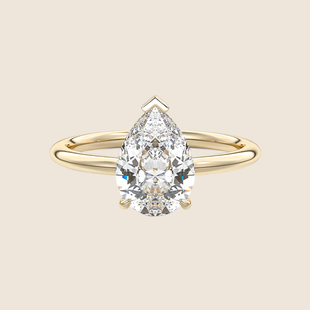 Pear Solitaire Engagement Ring