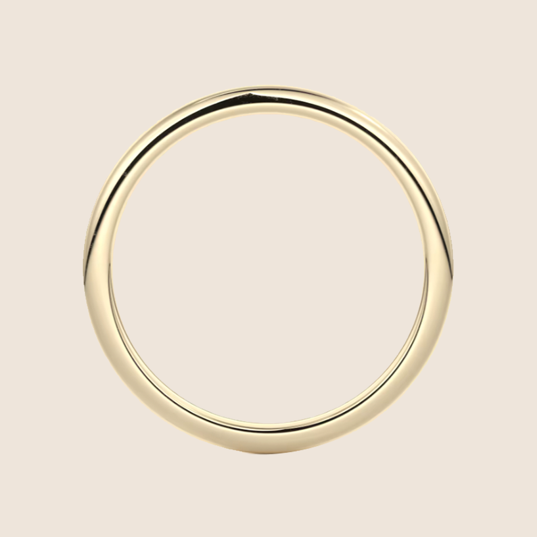 Barely-there Solid 18K Yellow Gold Band