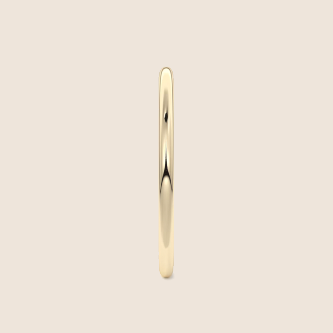 Barely-there Solid 18K Yellow Gold Band