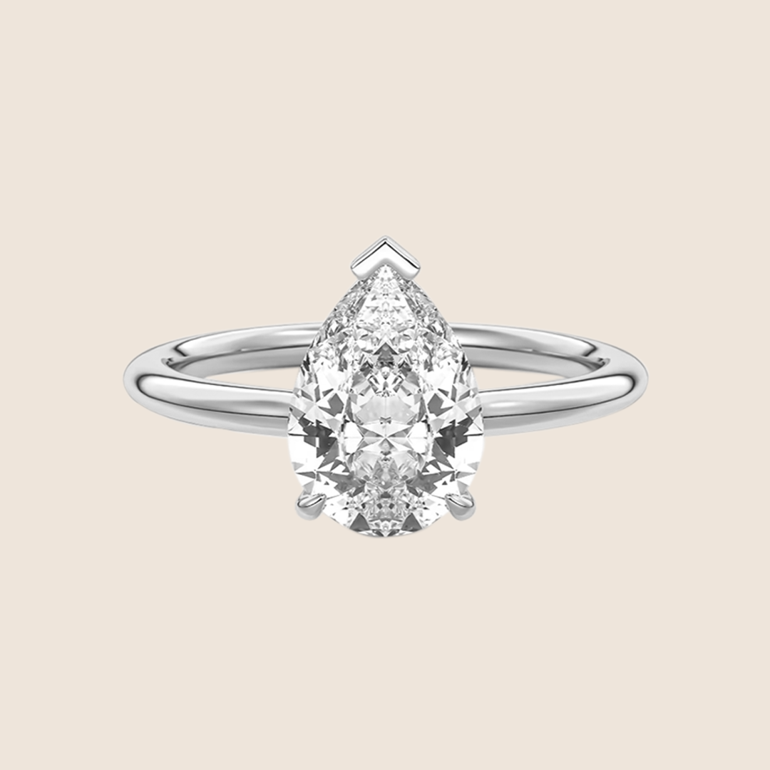 Pear Solitaire Engagement Ring