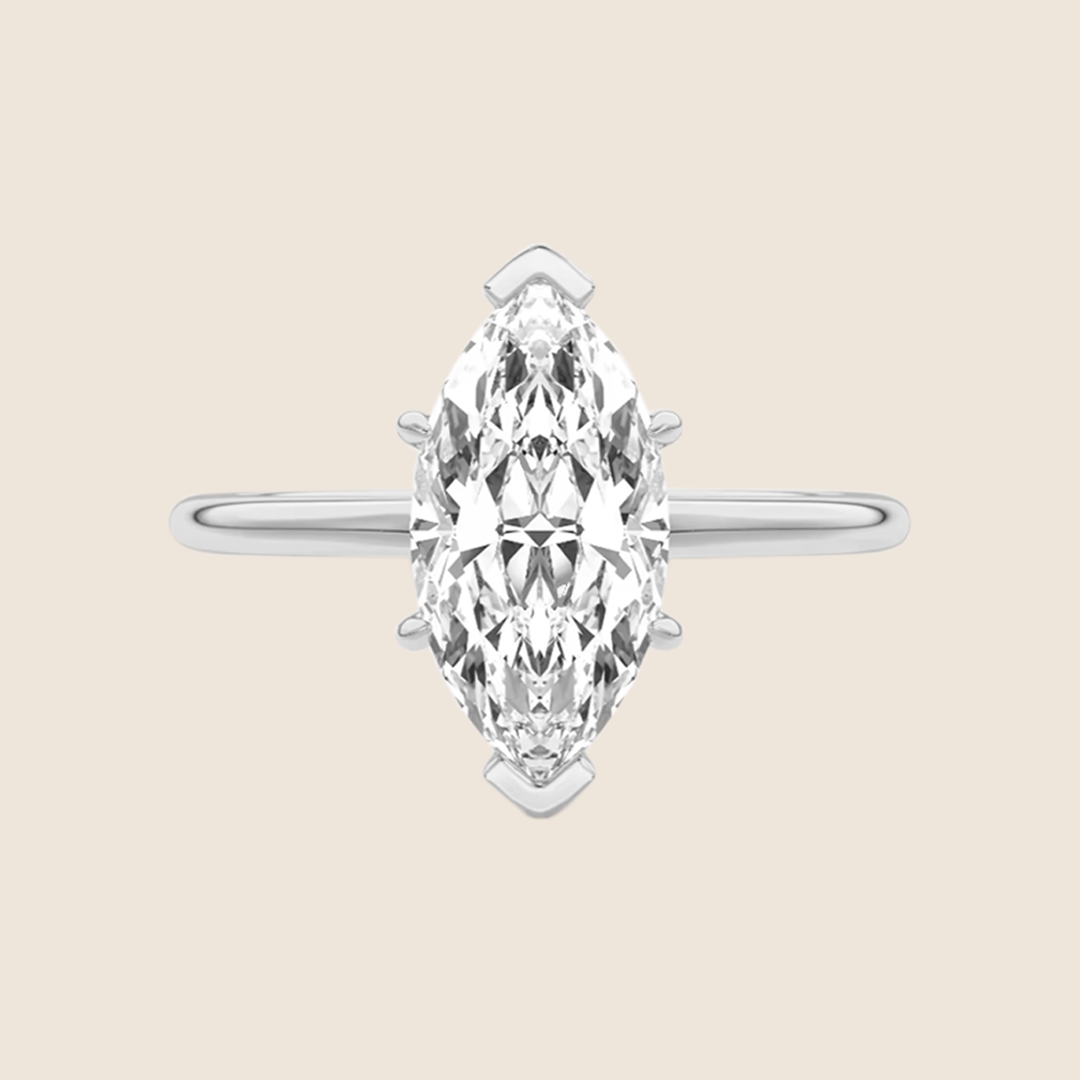 Marquise Solitaire Engagement Ring