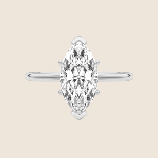 Marquise Solitaire Engagement Ring