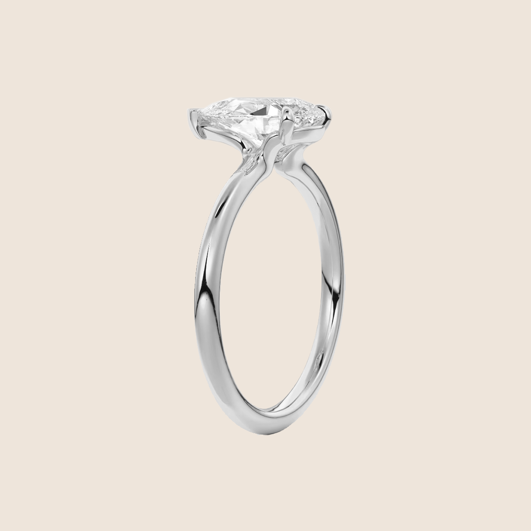 Pear Solitaire Engagement Ring