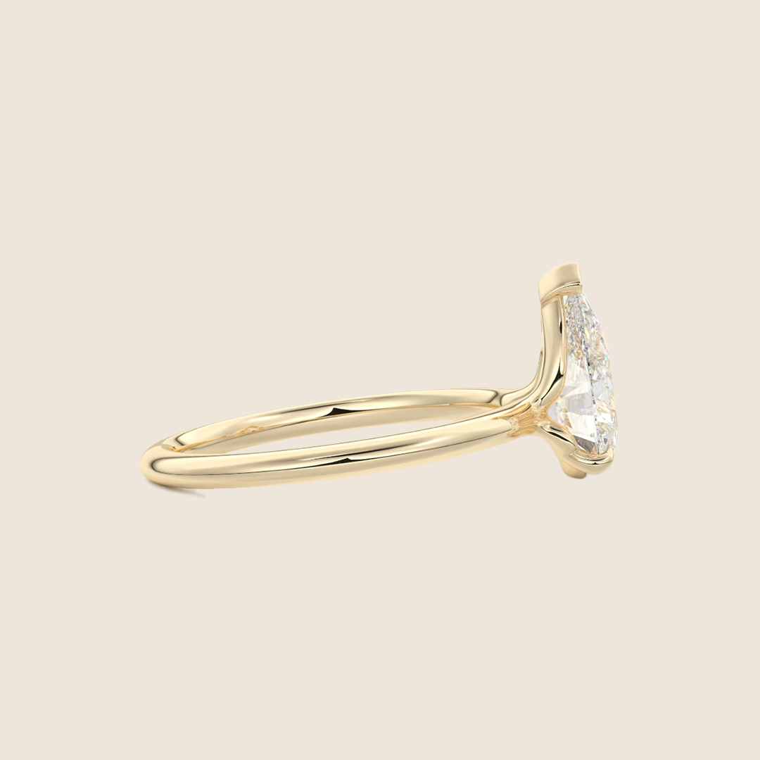 Pear Solitaire Engagement Ring